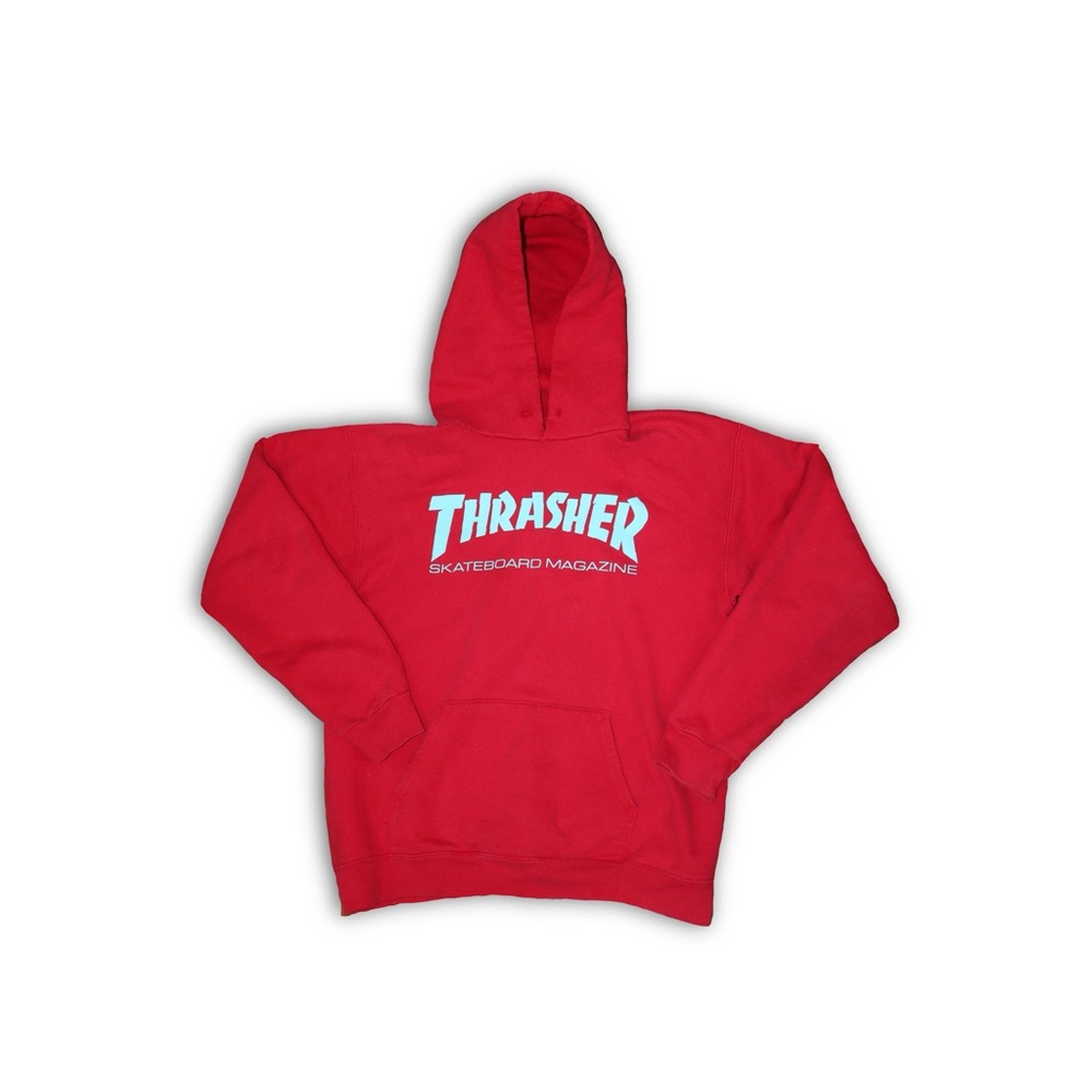 Red Small Thrasher Hoodie